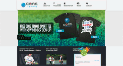 Desktop Screenshot of coretennis.org