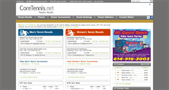 Desktop Screenshot of coretennis.net