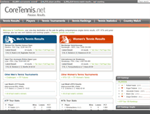 Tablet Screenshot of coretennis.net